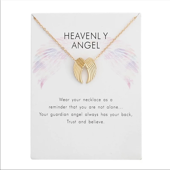 Heavenly Angel Wings Necklace - Picture 1 of 4